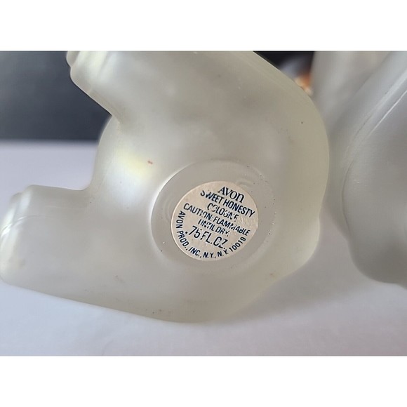 Vintage 1970s Avon Teddy Bear Decanters (2) EMPTY  Sweet Honesty Cologne - Picture 7 of 10